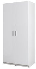 Garderobna dvovratna omara Snow 02 B - bela