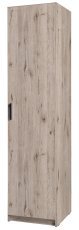 Garderobna enovratna omara Snow 01 B - hrast Wellington