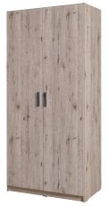 Garderobna dvovratna omara Snow 02 B - hrast Wellington