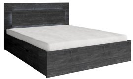 Postelja Togo 51 - 160x200 cm - jesen portland črn 