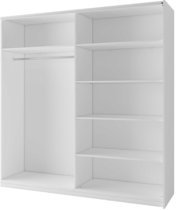 Meblosiek - Garderobna omara z drsnimi vrati Arsala 11 - 200 cm - bela