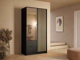 Garderobna omara Katania 15 - 100 cm - črna
