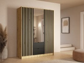 Garderobna omara Katania 19 - 150 cm - artisan hrast