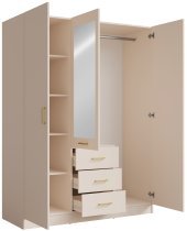 Meblosiek - Garderobna omara Konso 19 - 150 cm - bež