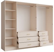 Meblosiek - Garderobna omara Konso 21 - 250 cm - bež