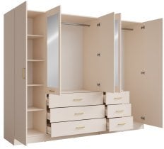 Meblosiek - Garderobna omara Konso 21 - 250 cm - bež