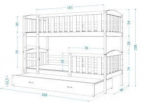 AJK Meble - Pograd Kubus - 90x200 cm
