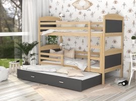 Pograd Mateusz 3 z dodatnim ležiščem - 80x190 cm