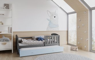 AJK Meble - Postelja z dodatnim ležiščem Kubus P2 MDF - 80x190 cm
