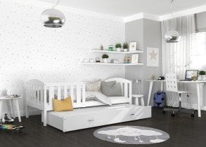 AJK Meble - Postelja z dodatnim ležiščem Kubus P2 MDF - 90x200 cm