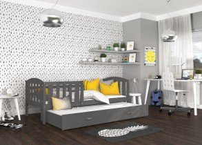 AJK Meble - Postelja z dodatnim ležiščem Kubus P2 MDF - 90x200 cm