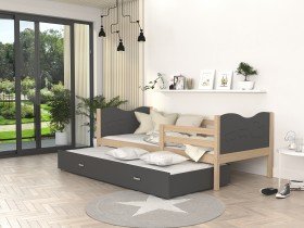 AJK Meble - Postelja z dodatnim ležiščem Max P2 - 80x160 cm