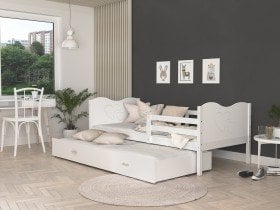 AJK Meble - Postelja z dodatnim ležiščem Max P2 MDF - 80x160 cm