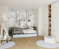 AJK Meble - Postelja Kubus P MDF - 80x160 cm