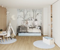 AJK Meble - Postelja Kubus P MDF - 80x160 cm