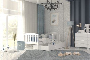 AJK Meble - Postelja Kubus P MDF - 80x190 cm
