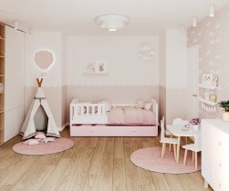 AJK Meble - Postelja Kubus P MDF - 80x190 cm