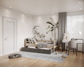 Postelja Max P - 90x200 cm 