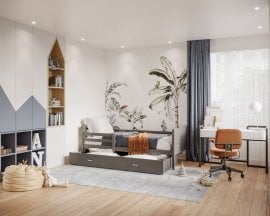 Postelja Max P MDF - 80x190 cm 