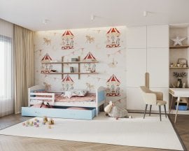 Postelja Mateuzs P MDF - 80x160 cm 