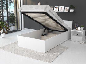 AJK Meble - Dvižna postelja Panama plus - 90x200 cm - bela