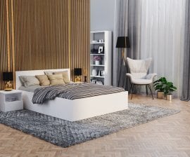 Dvižna postelja Panama plus - 140x200 cm - bela