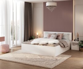 AJK Meble - Dvižna postelja Panama plus - 140x200 cm - bela