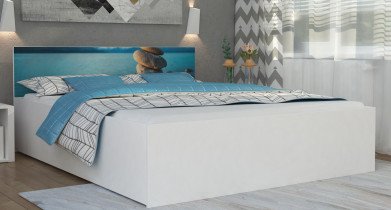 AJK Meble - Dvižna postelja Panama plus graphic - 140x200 cm 