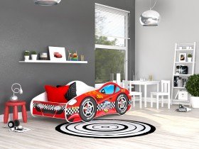 AJK Meble - Otroška postelja Cars - 70x140 cm