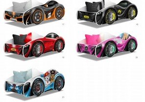 AJK Meble - Otroška postelja Cars - 70x140 cm