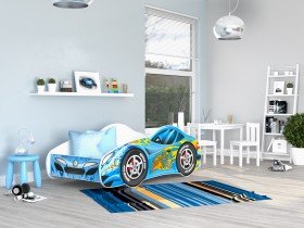AJK Meble - Otroška postelja Cars - 70x140 cm