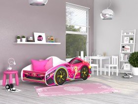 AJK Meble - Otroška postelja Cars - 70x140 cm