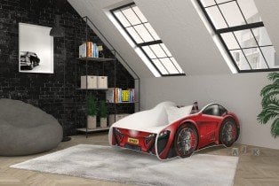 AJK Meble - Otroška postelja Cars - 70x140 cm