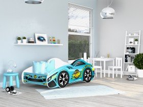 AJK Meble - Otroška postelja Cars - 70x140 cm
