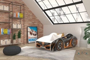 AJK Meble - Otroška postelja Cars - 70x140 cm