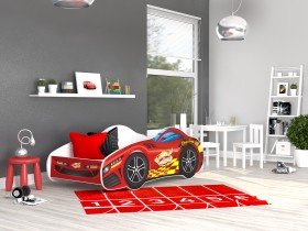 AJK Meble - Otroška postelja Cars - 70x140 cm
