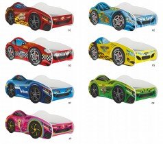 AJK Meble - Otroška postelja Cars - 70x140 cm
