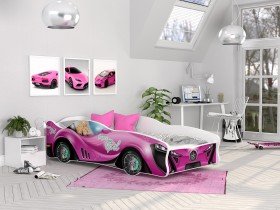 AJK Meble - Otroška postelja Cars - 80x160 cm