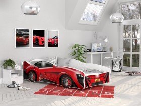 AJK Meble - Otroška postelja Cars - 80x160 cm