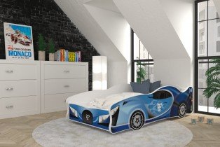 AJK Meble - Otroška postelja Cars - 80x160 cm
