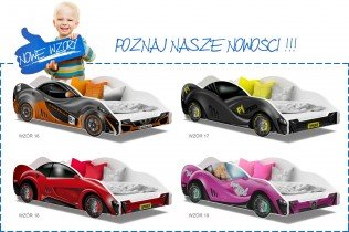 AJK Meble - Otroška postelja Cars - 90x180 cm