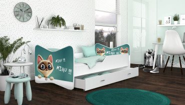 AJK Meble - Otroška postelja Kevin 70x140 cm