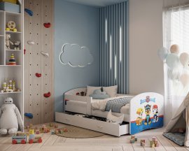 Otroška postelja Lucky 90x180 cm - bela