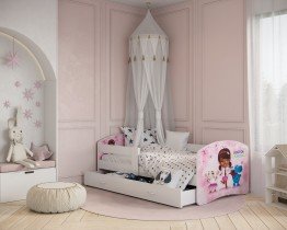 AJK Meble - Otroška postelja Lucky 80x140 cm - bela