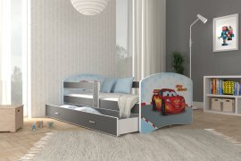 AJK Meble - Otroška postelja Lucky 80x140 cm - siva