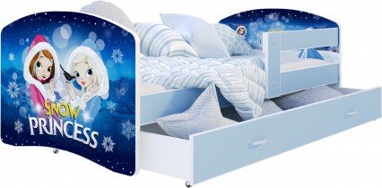 AJK Meble - Otroška postelja Lucky 80x160 cm - svetlo modra
