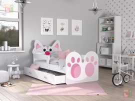 AJK Meble - Otroška postelja Živali 80x140 cm - Mačka