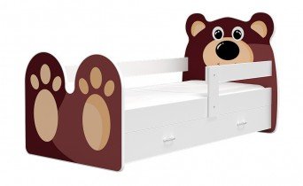 AJK Meble - Otroška postelja Živali 80x160 cm - Medvedek
