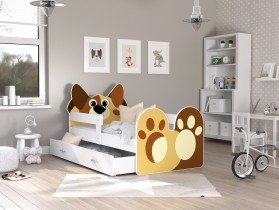 AJK Meble - Otroška postelja Živali 80x140 cm - Kuža