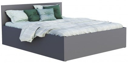 AJK Meble - Postelja Panama - 140x200 cm - siva